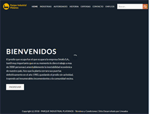 Tablet Screenshot of parqueindustrialplatanos.com